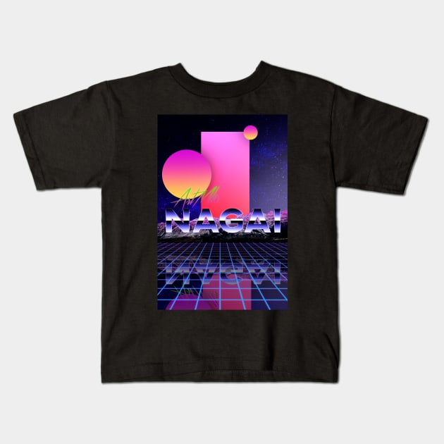 Synthwave Kids T-Shirt by nagai